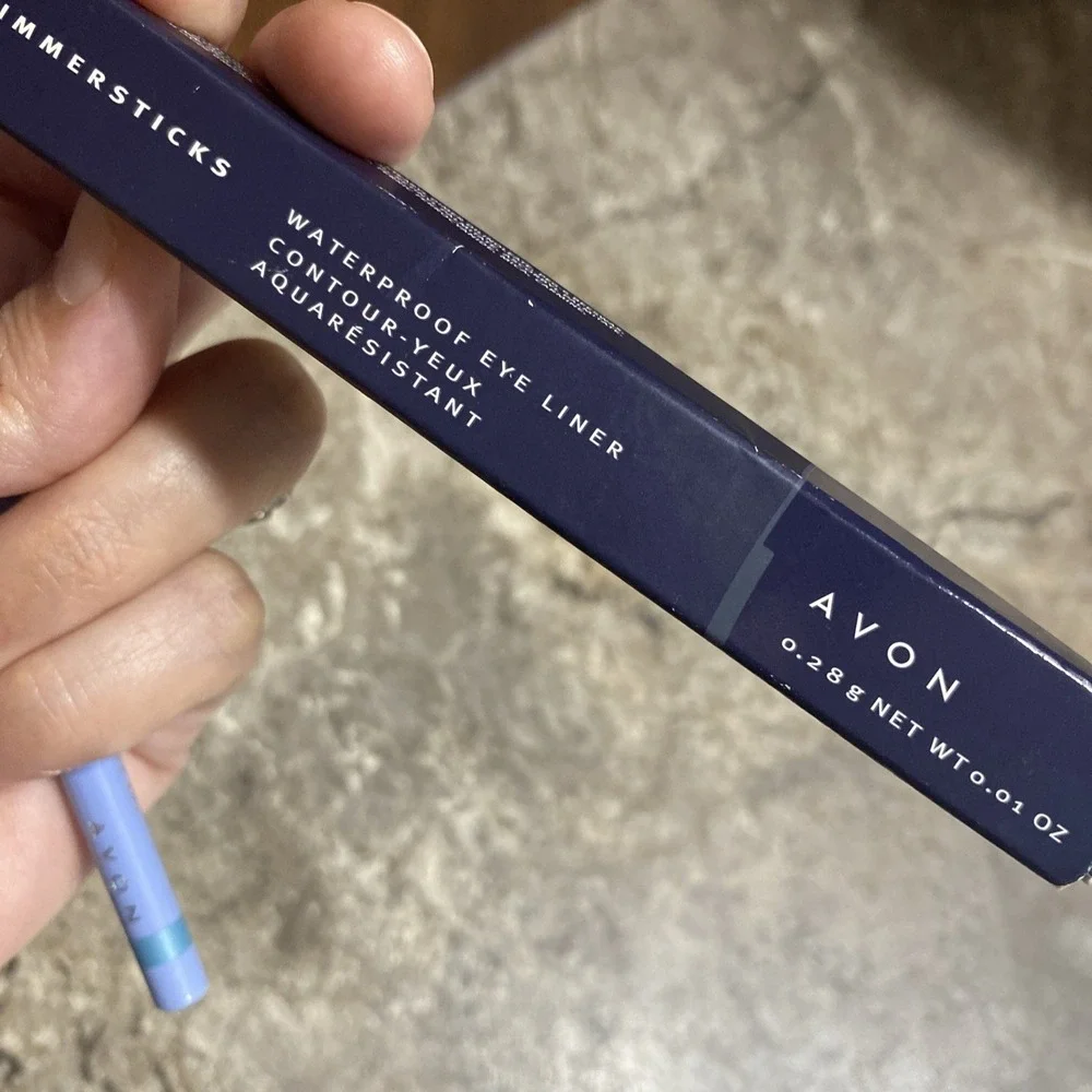 AVON Glimmer Sticks Eye‎ Liner Caribbean Blue New Waterproof